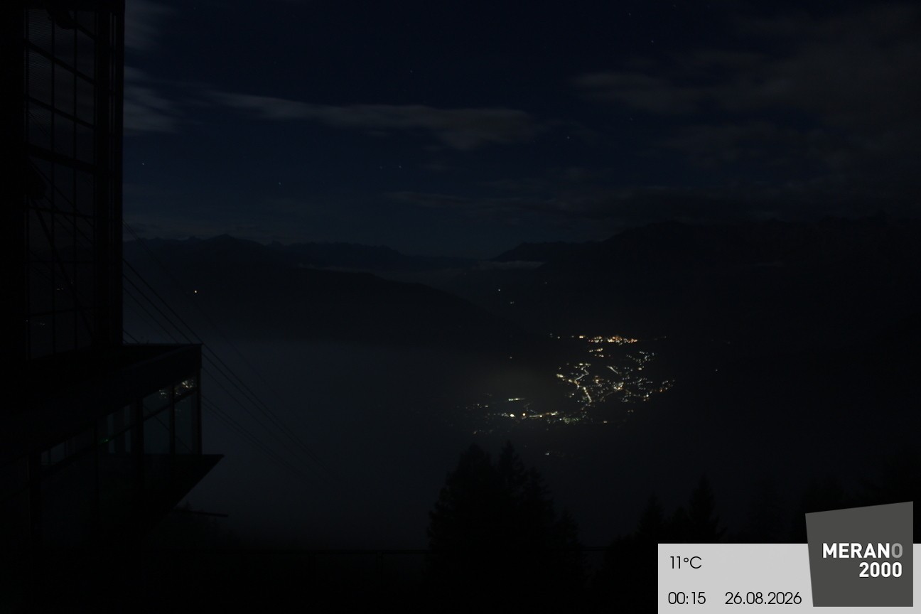 Archiv Foto Webcam Blick auf Meran