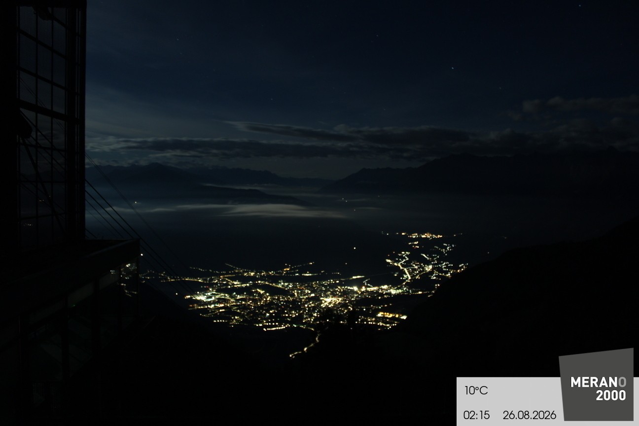 Archiv Foto Webcam Blick auf Meran