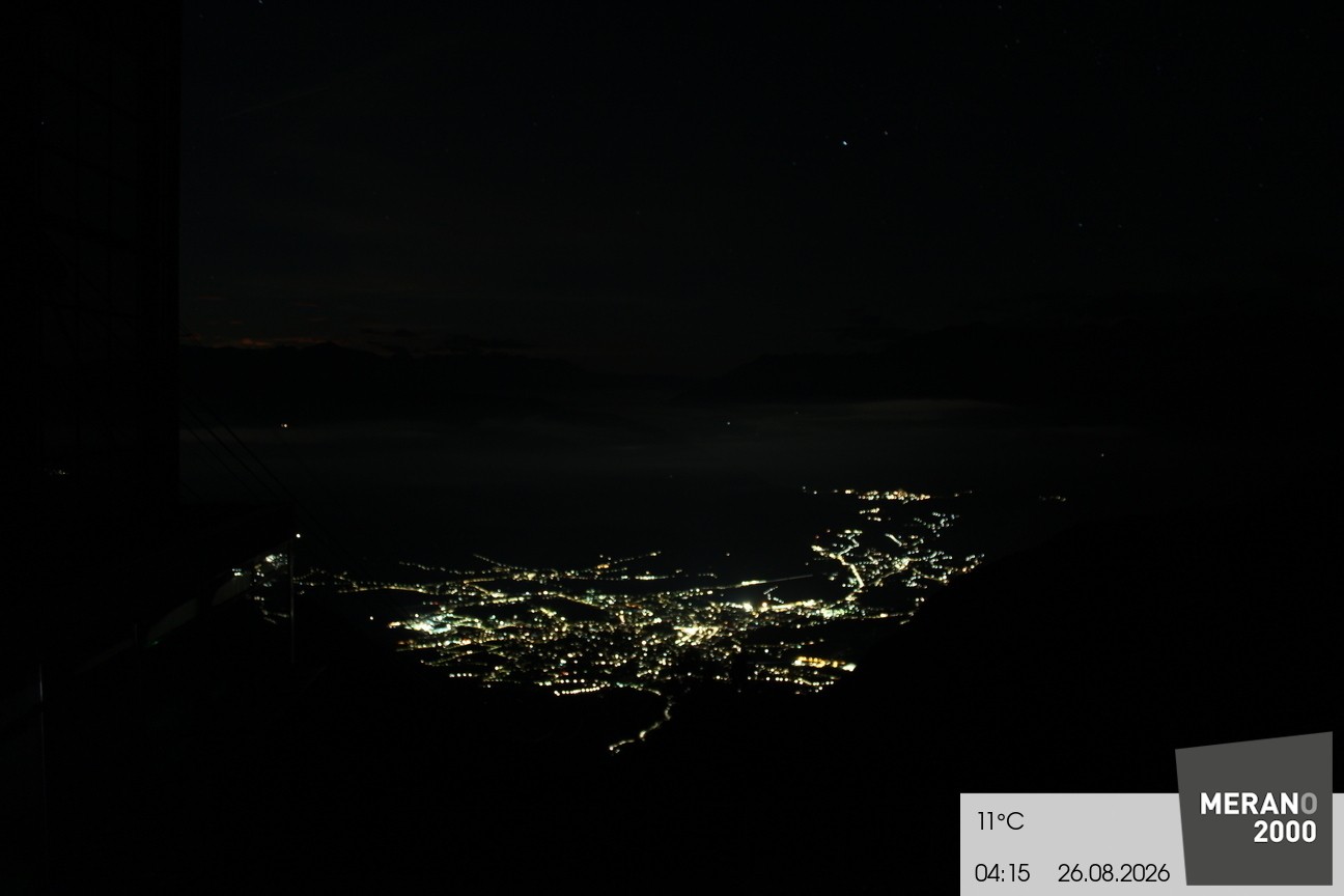 Archiv Foto Webcam Blick auf Meran