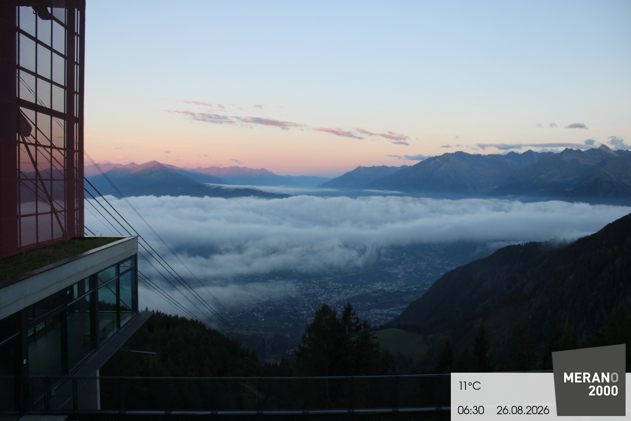 Archiv Foto Webcam Blick auf Meran