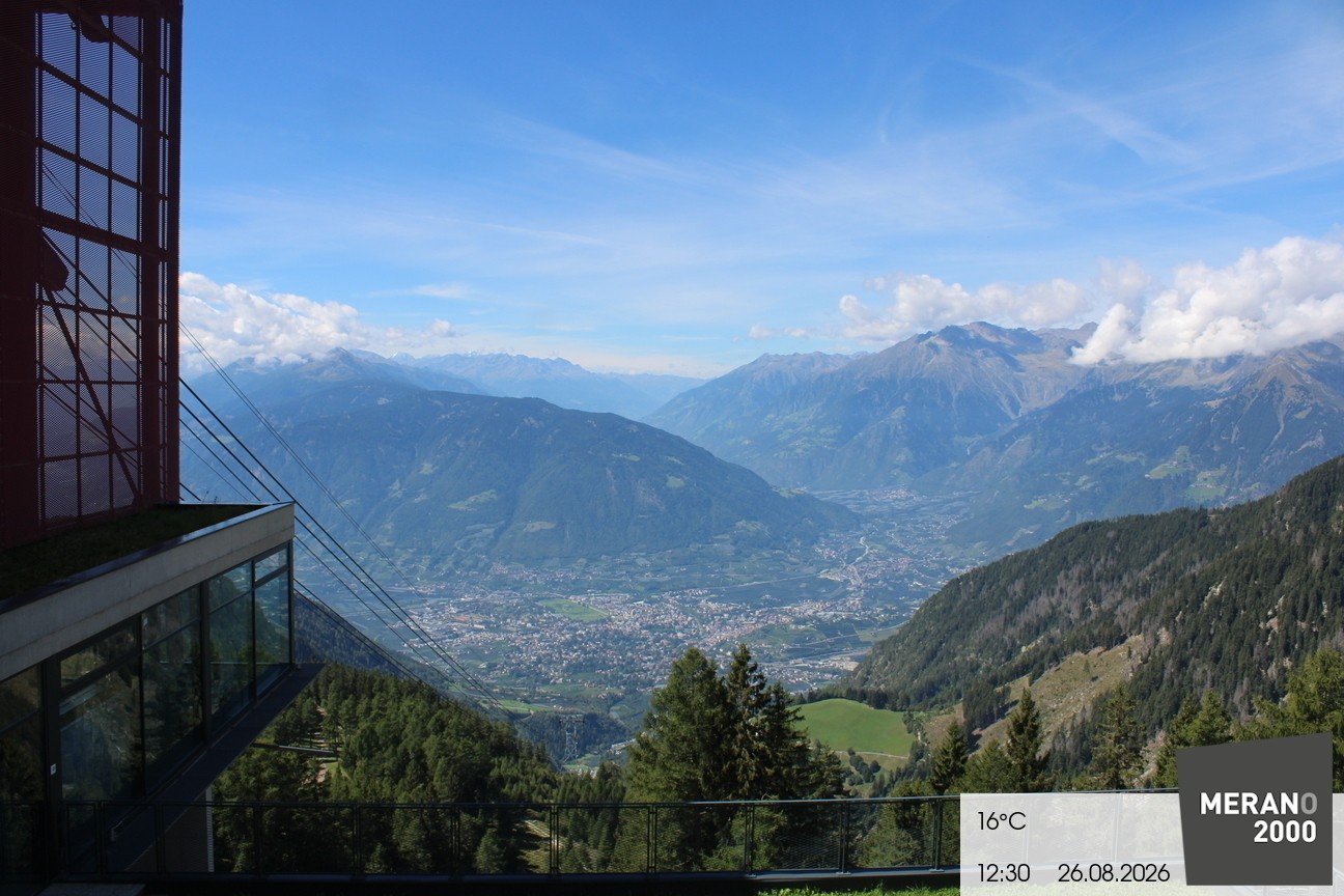 Archiv Foto Webcam Blick auf Meran