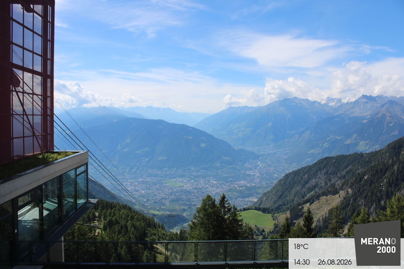Archiv Foto Webcam Blick auf Meran