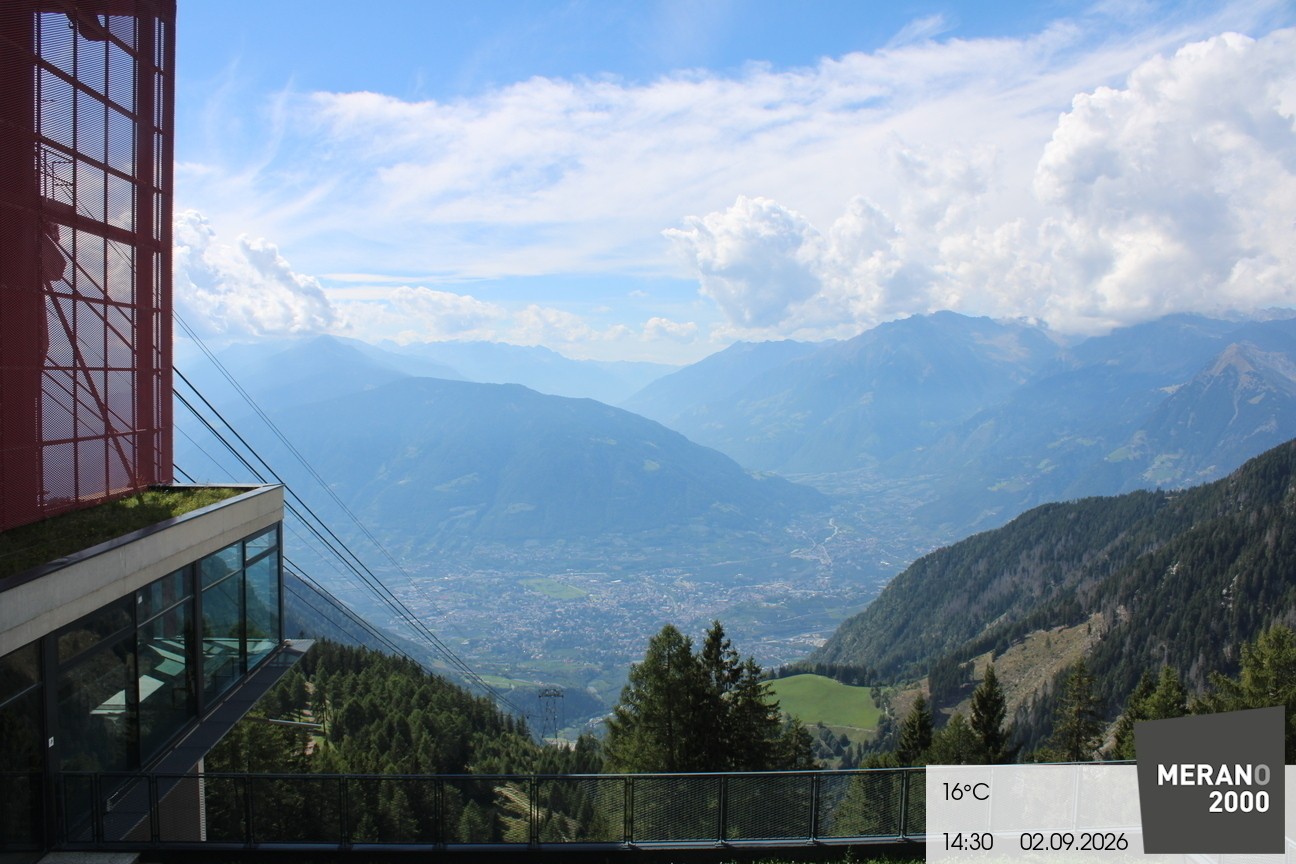Archiv Foto Webcam Blick auf Meran