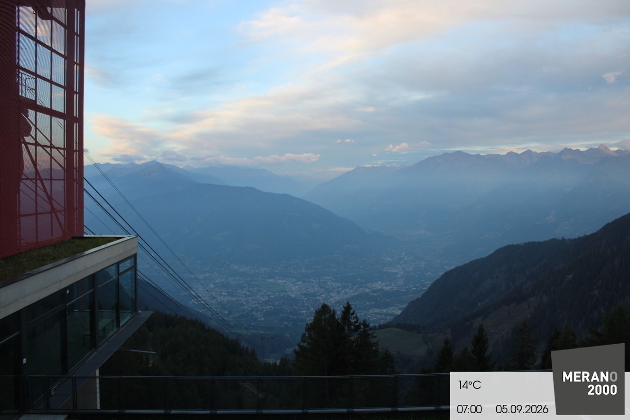 Archiv Foto Webcam Blick auf Meran