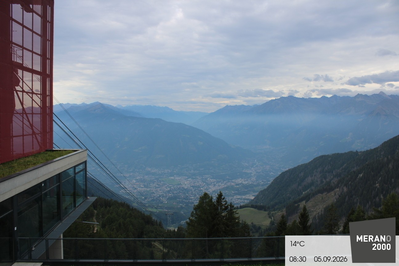 Archiv Foto Webcam Blick auf Meran