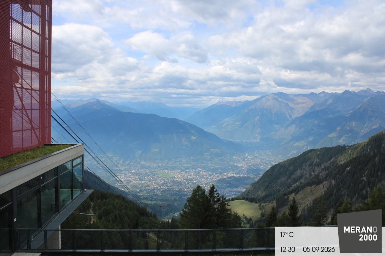 Archiv Foto Webcam Blick auf Meran