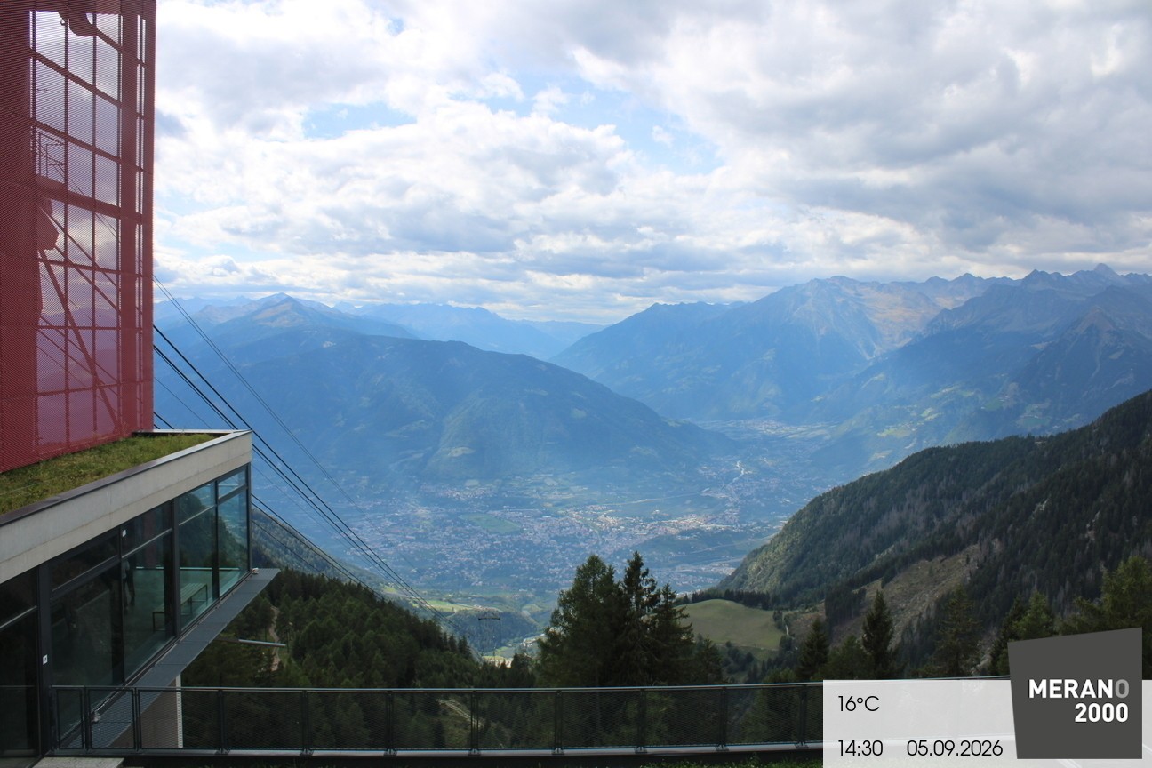 Archiv Foto Webcam Blick auf Meran