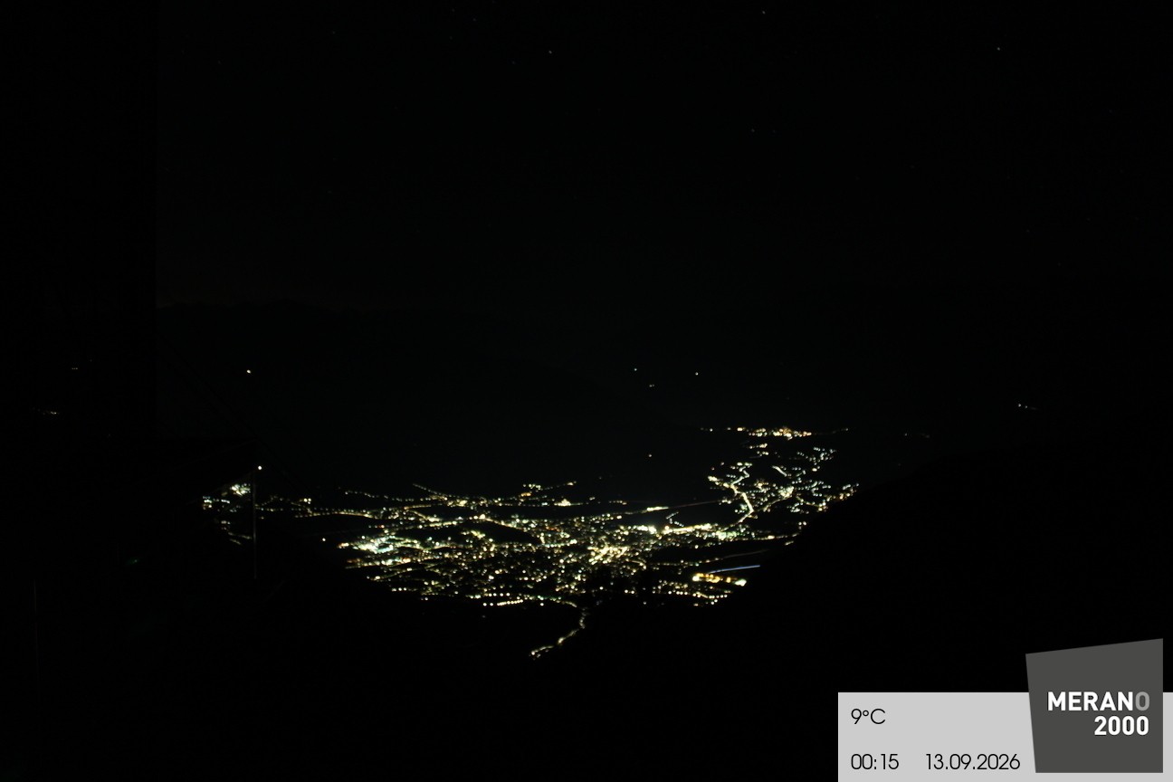 Archiv Foto Webcam Blick auf Meran