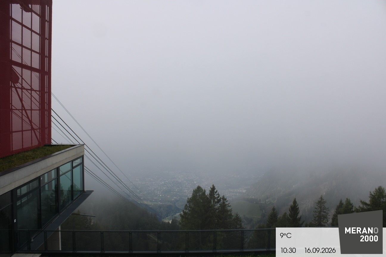 Archiv Foto Webcam Blick auf Meran