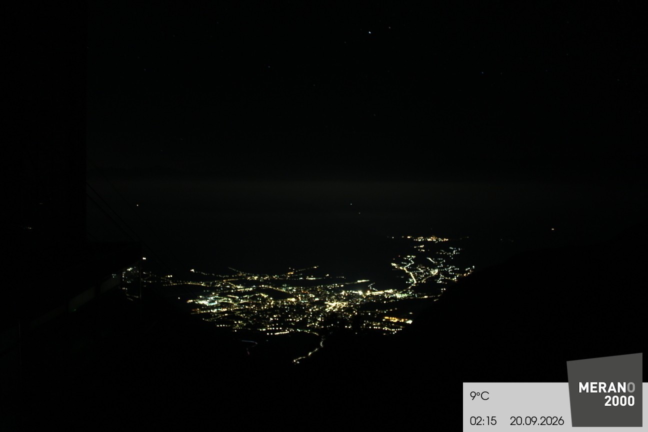 Archiv Foto Webcam Blick auf Meran