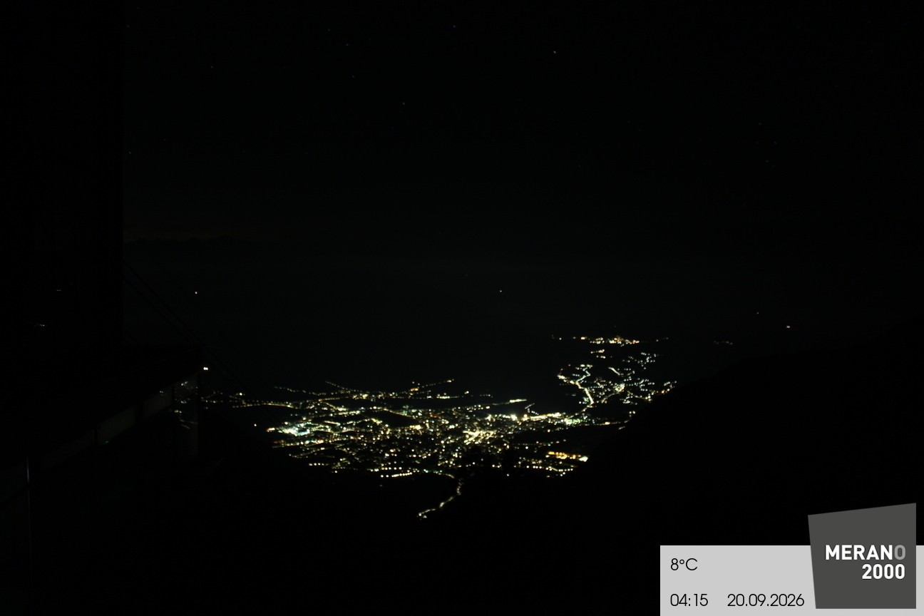 Archiv Foto Webcam Blick auf Meran