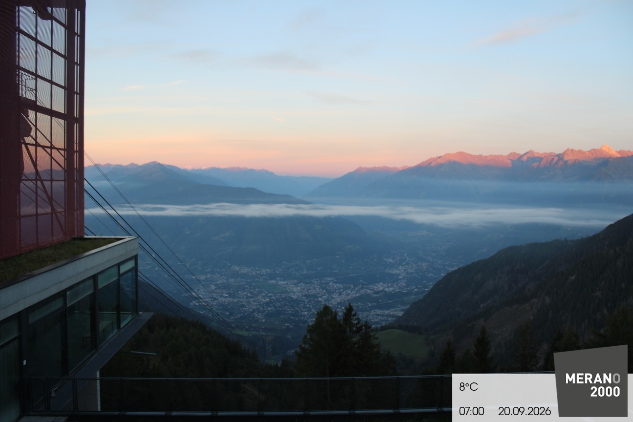 Archiv Foto Webcam Blick auf Meran