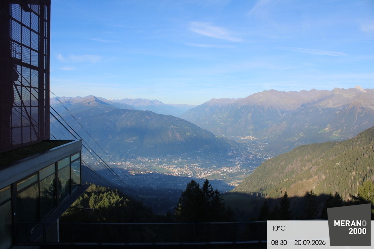 Archiv Foto Webcam Blick auf Meran