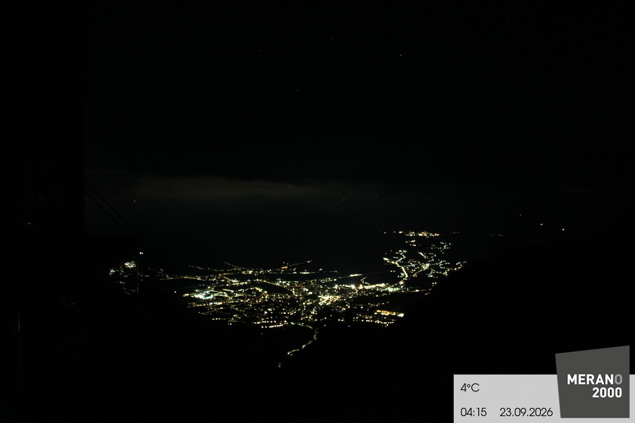 Archiv Foto Webcam Blick auf Meran