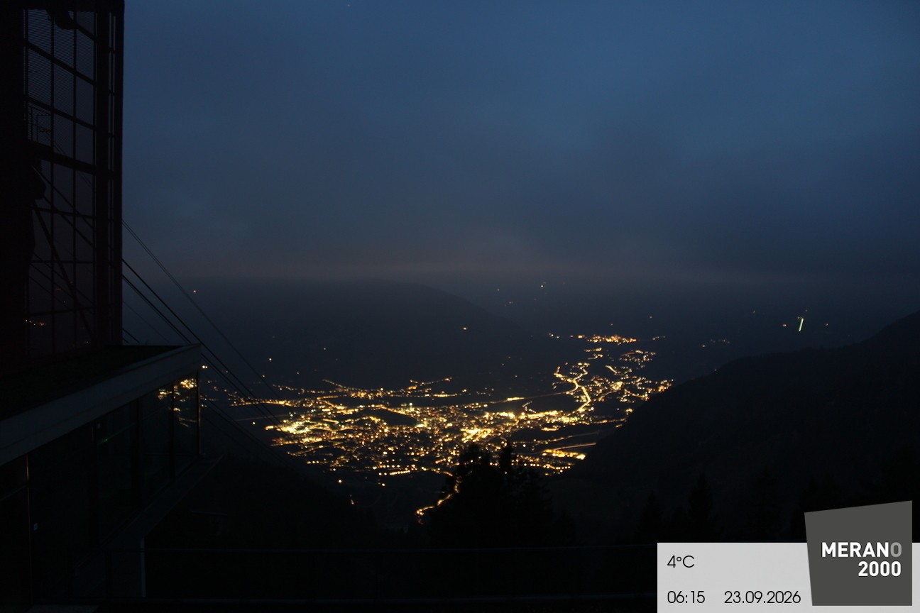 Archiv Foto Webcam Blick auf Meran