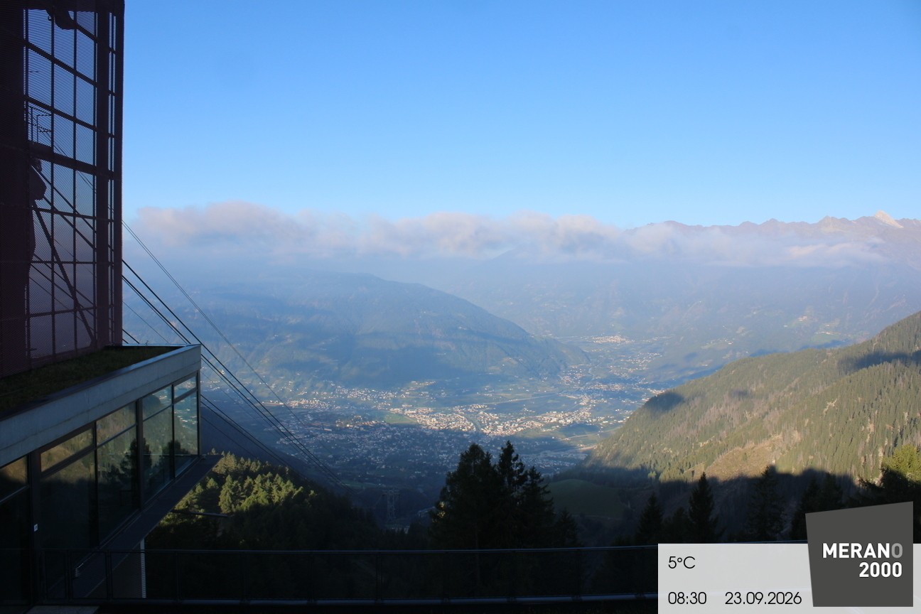 Archiv Foto Webcam Blick auf Meran