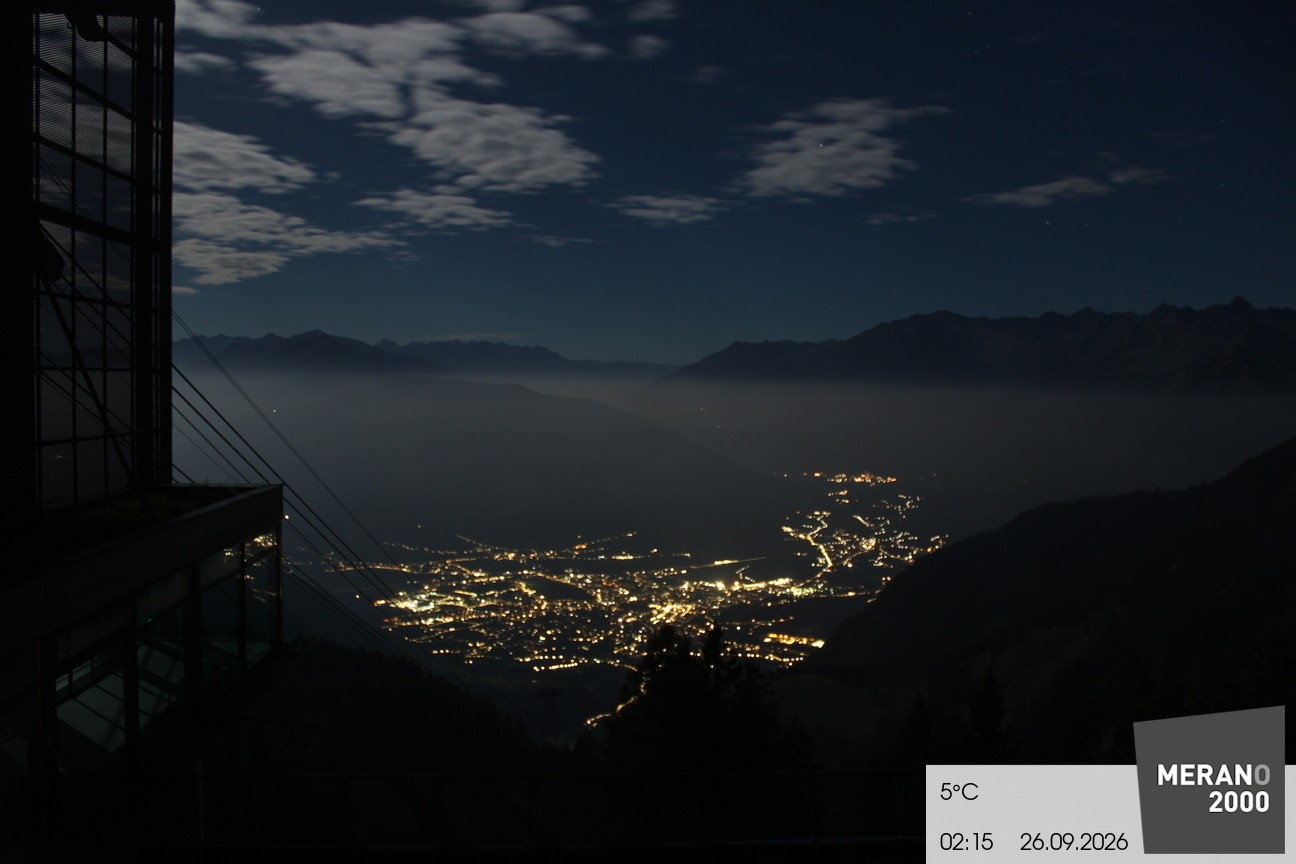 Archiv Foto Webcam Blick auf Meran