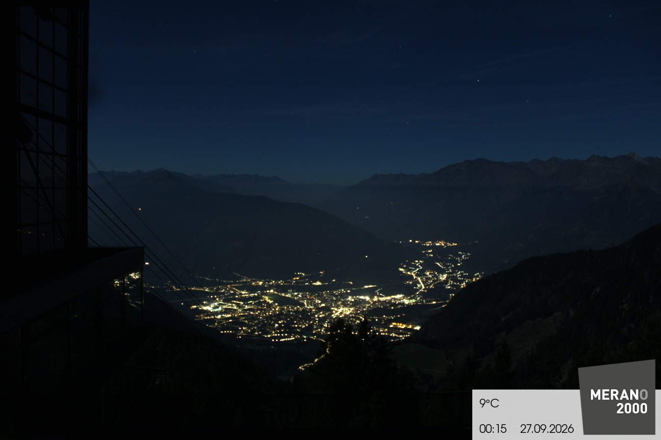 Archiv Foto Webcam Blick auf Meran
