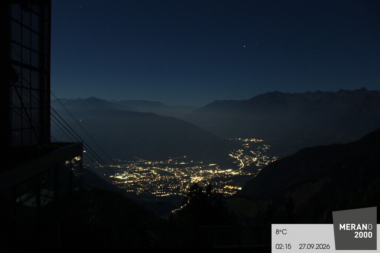 Archiv Foto Webcam Blick auf Meran