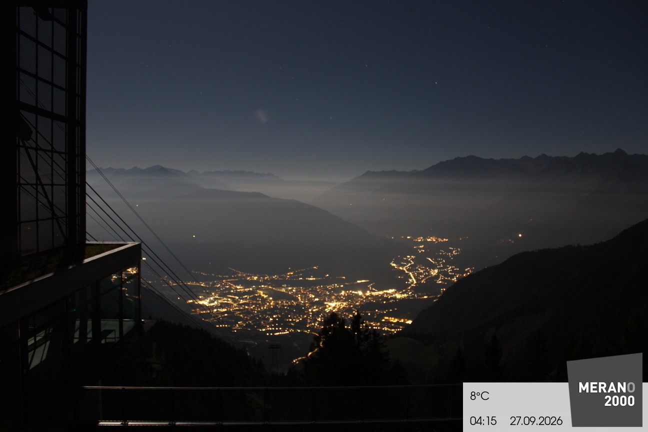 Archiv Foto Webcam Blick auf Meran