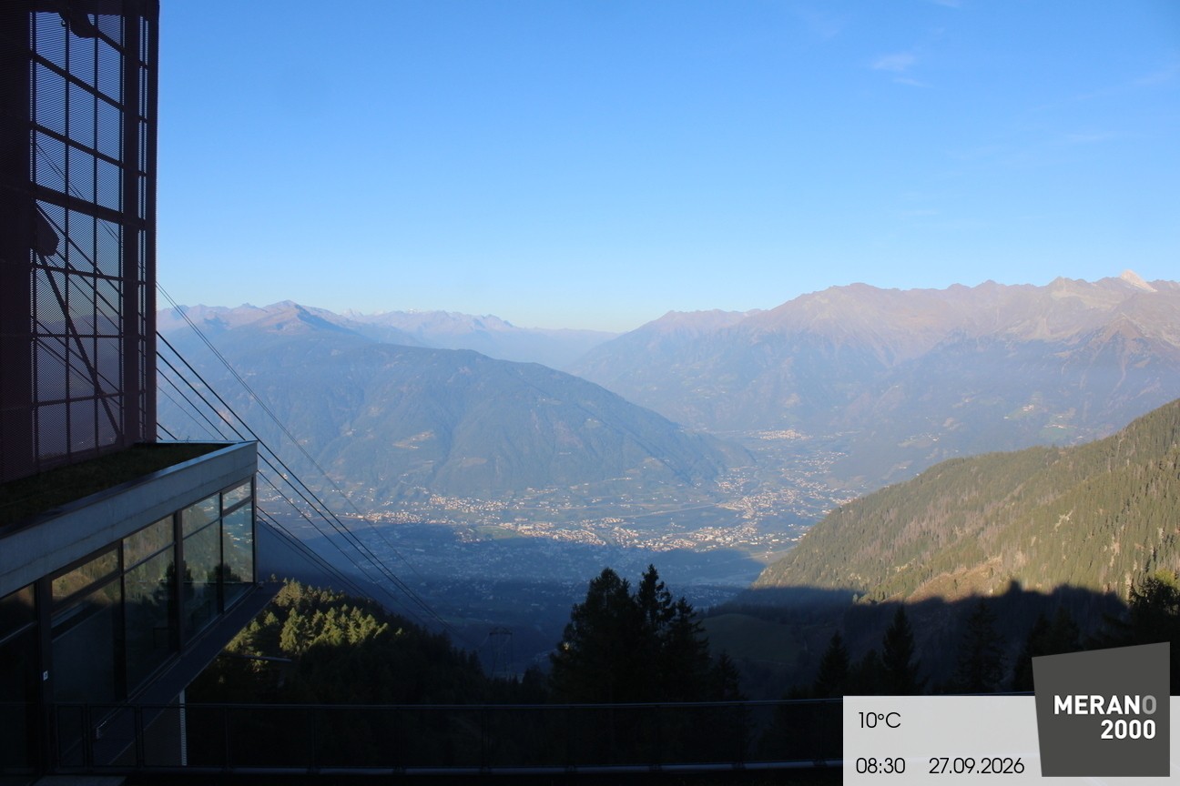 Archiv Foto Webcam Blick auf Meran