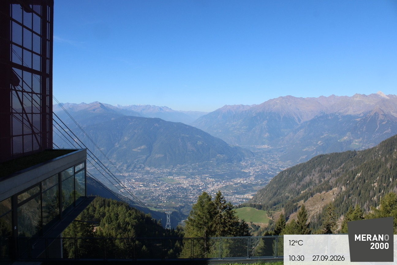 Archiv Foto Webcam Blick auf Meran