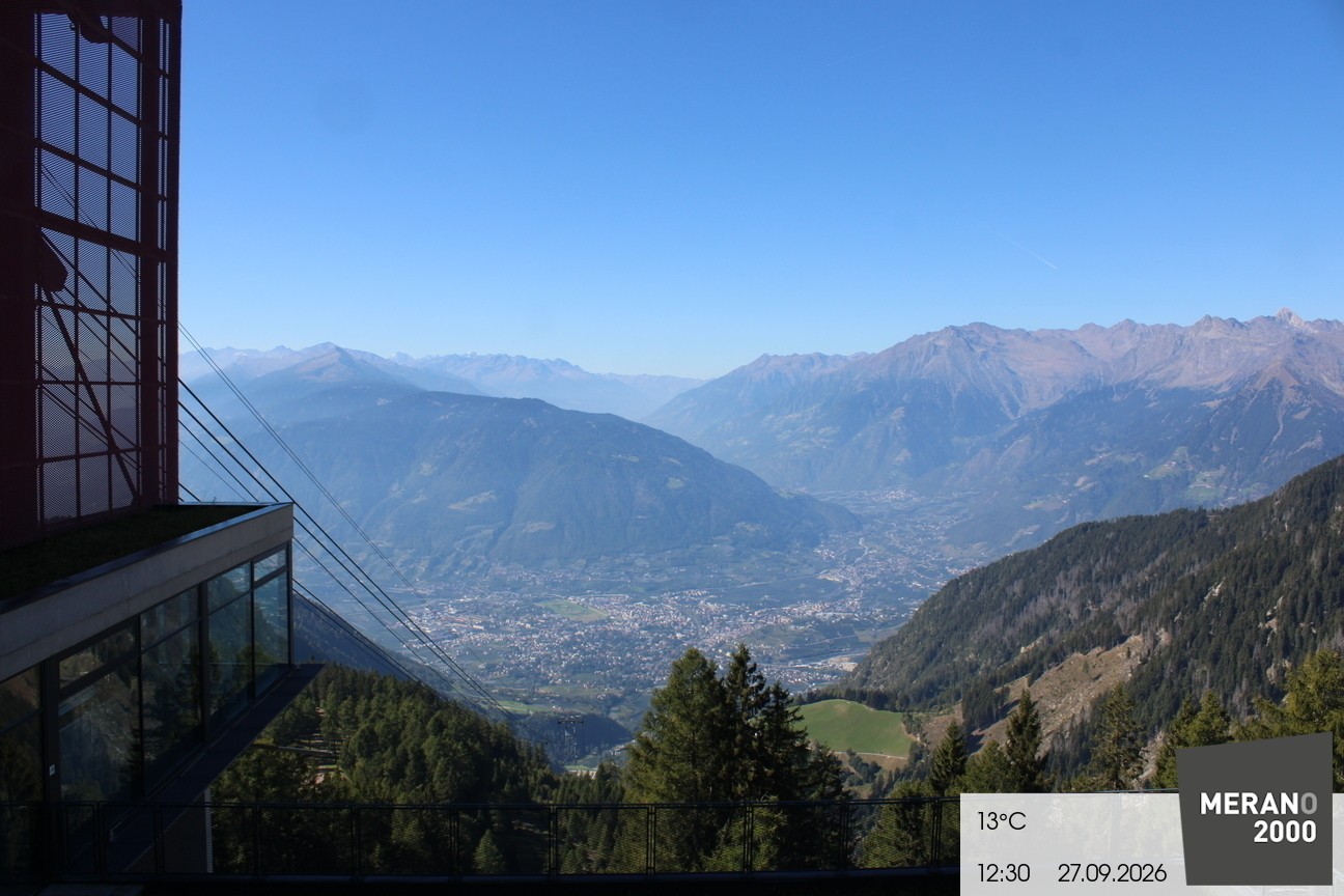 Archiv Foto Webcam Blick auf Meran