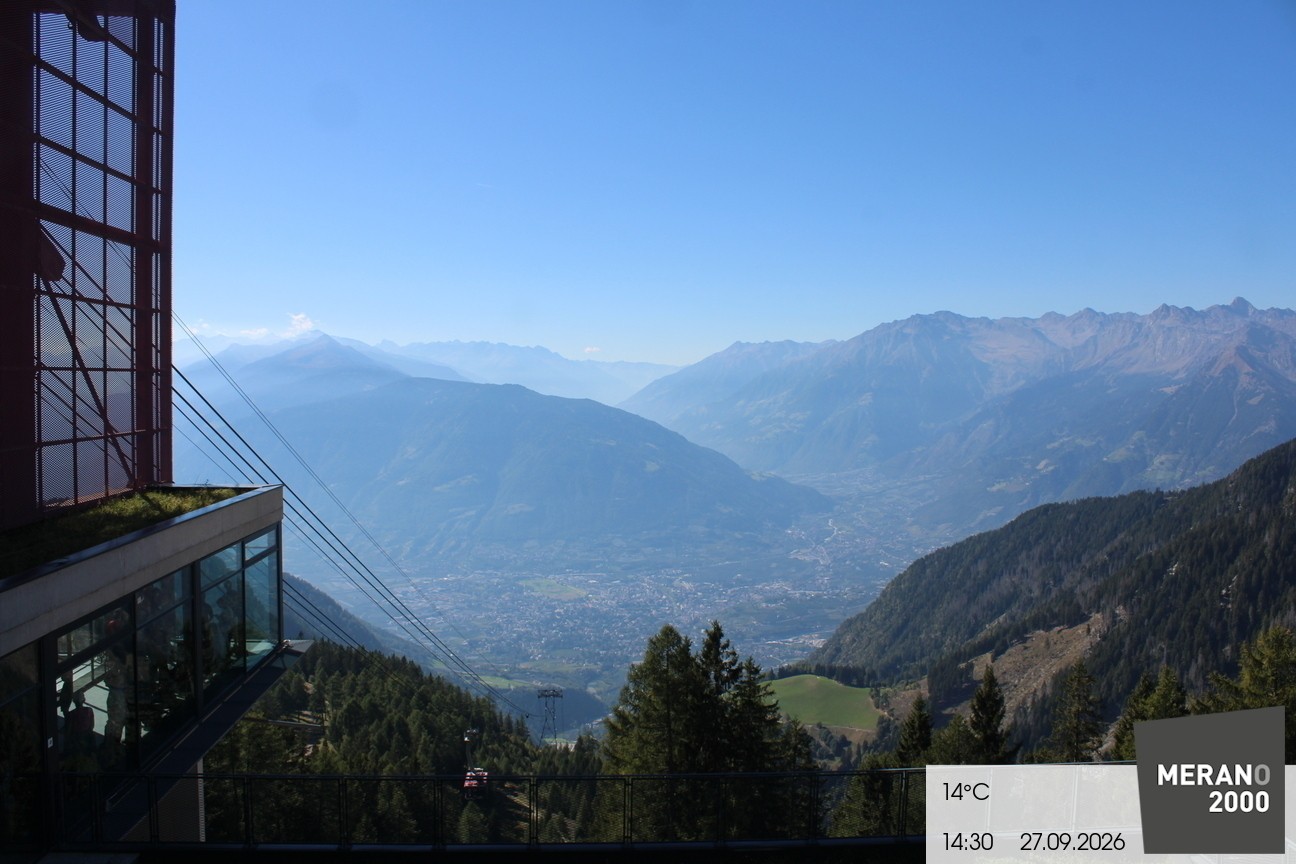 Archiv Foto Webcam Blick auf Meran