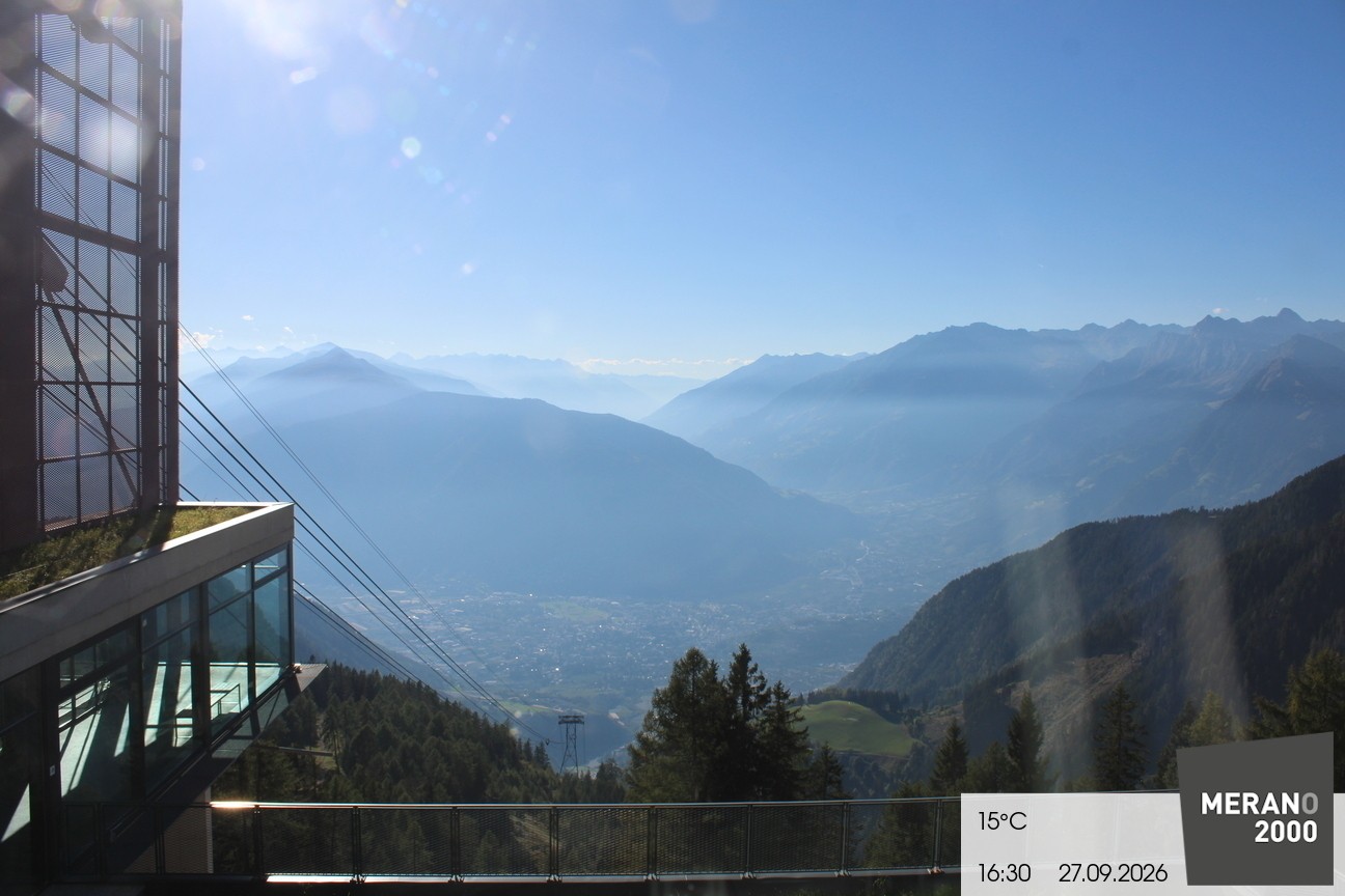Archiv Foto Webcam Blick auf Meran