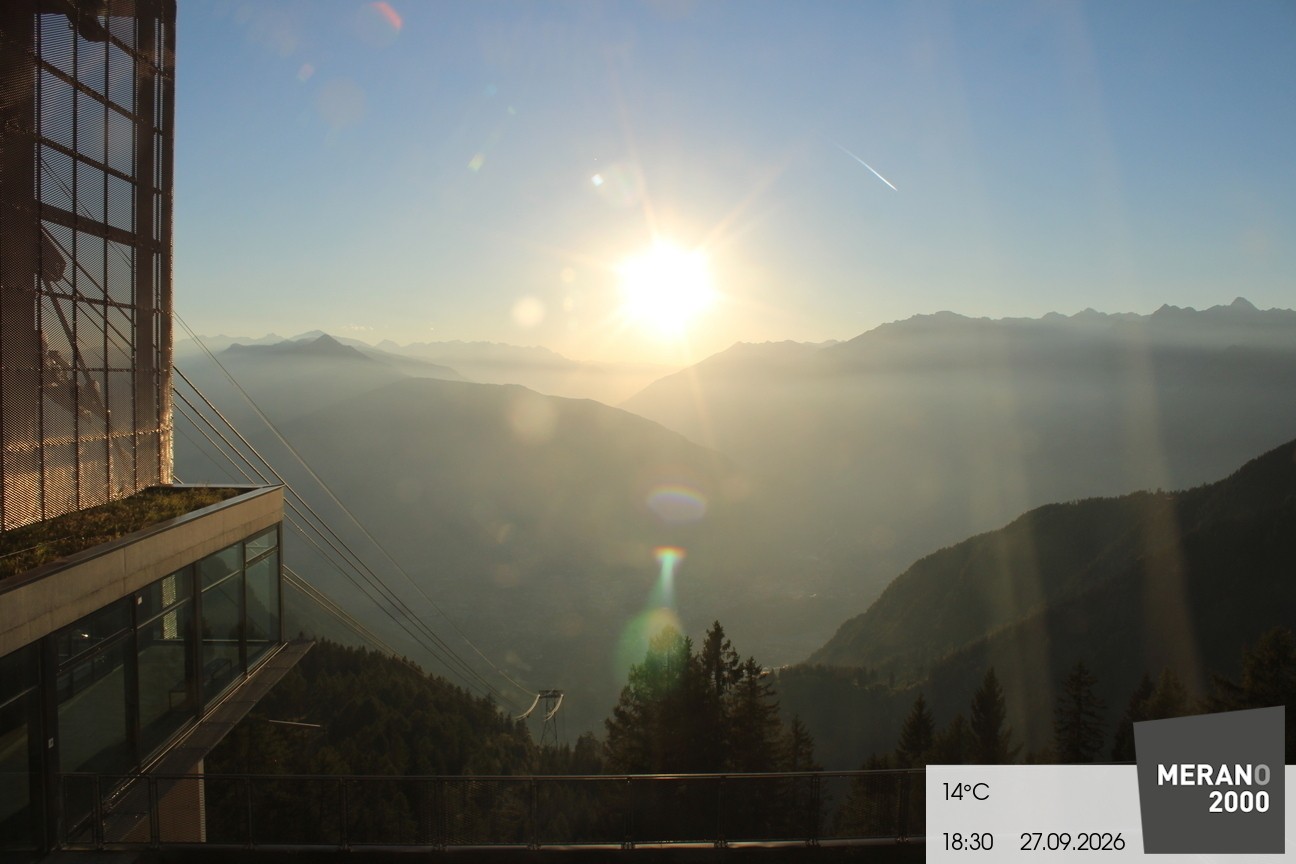 Archiv Foto Webcam Blick auf Meran