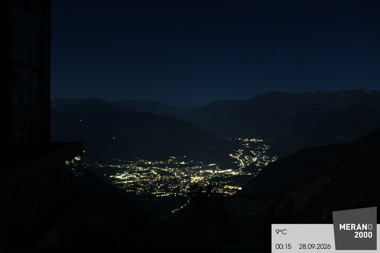 Archiv Foto Webcam Blick auf Meran