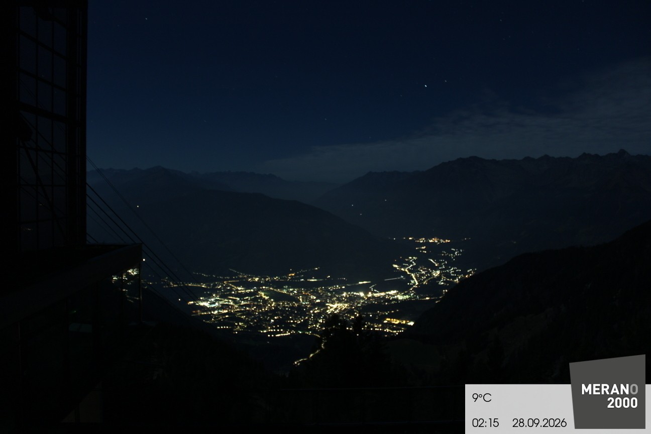 Archiv Foto Webcam Blick auf Meran