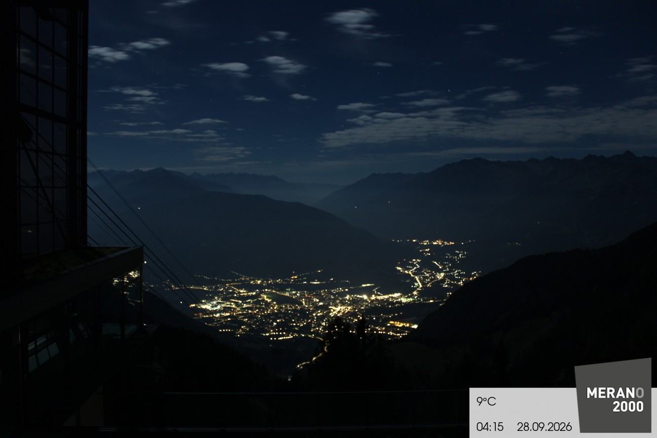 Archiv Foto Webcam Blick auf Meran
