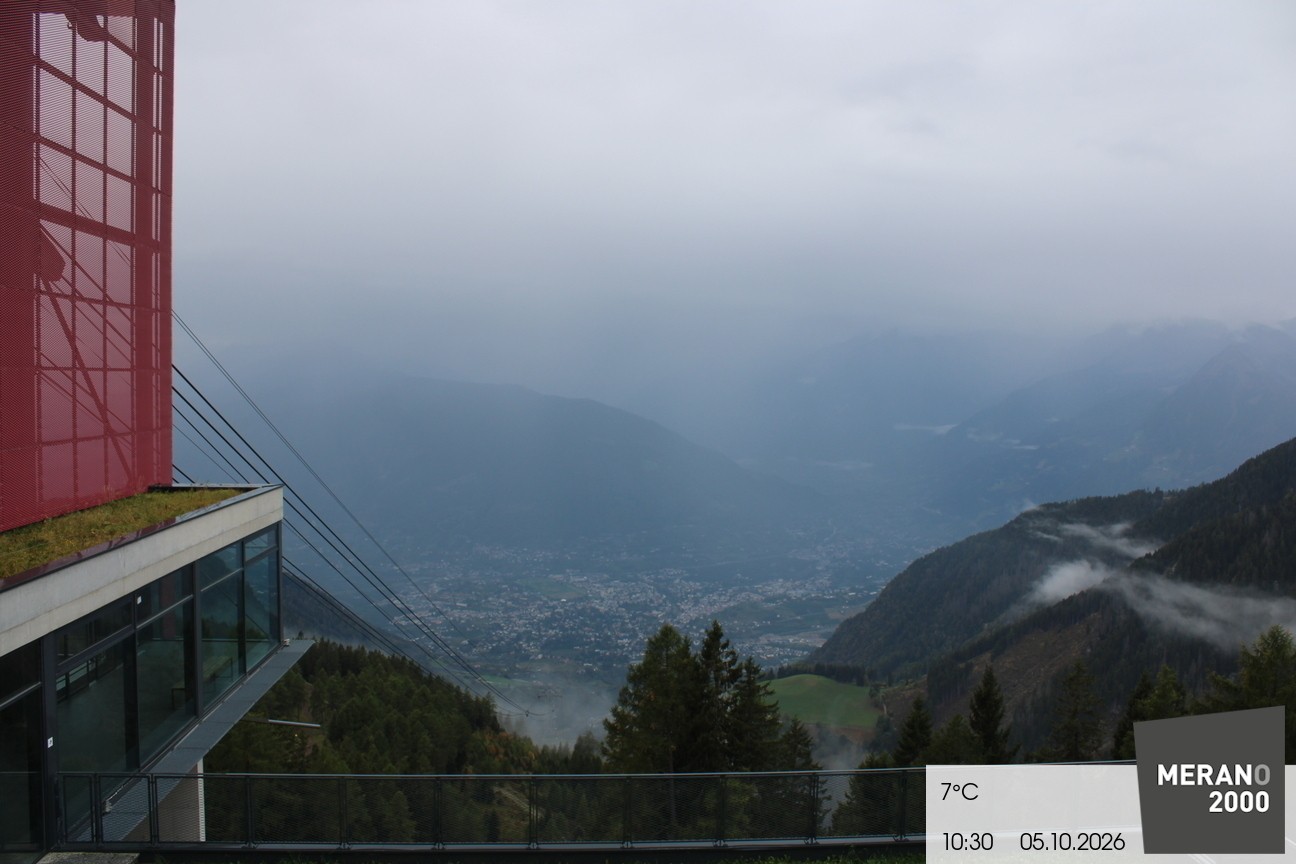 Archiv Foto Webcam Blick auf Meran