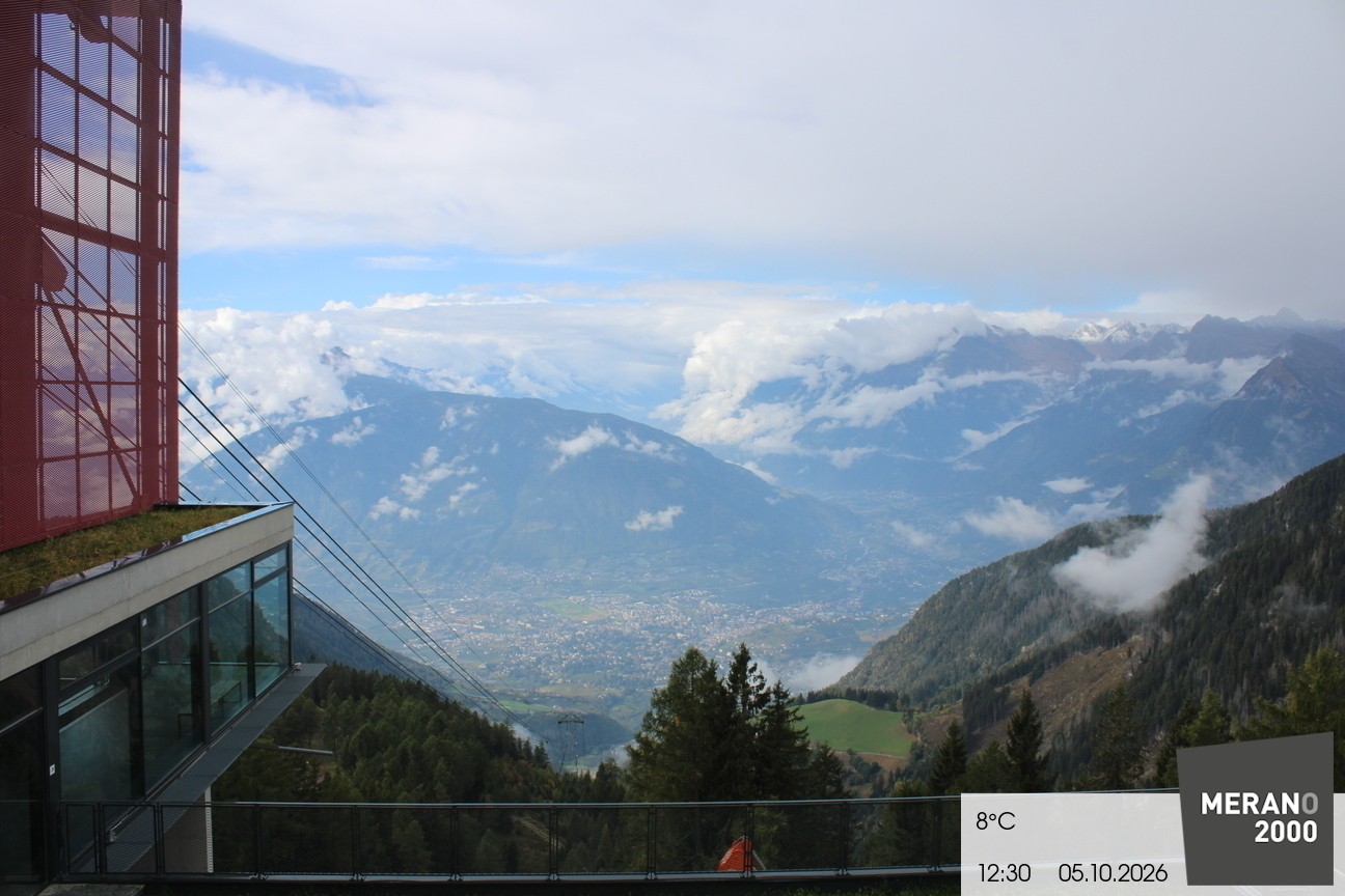 Archiv Foto Webcam Blick auf Meran