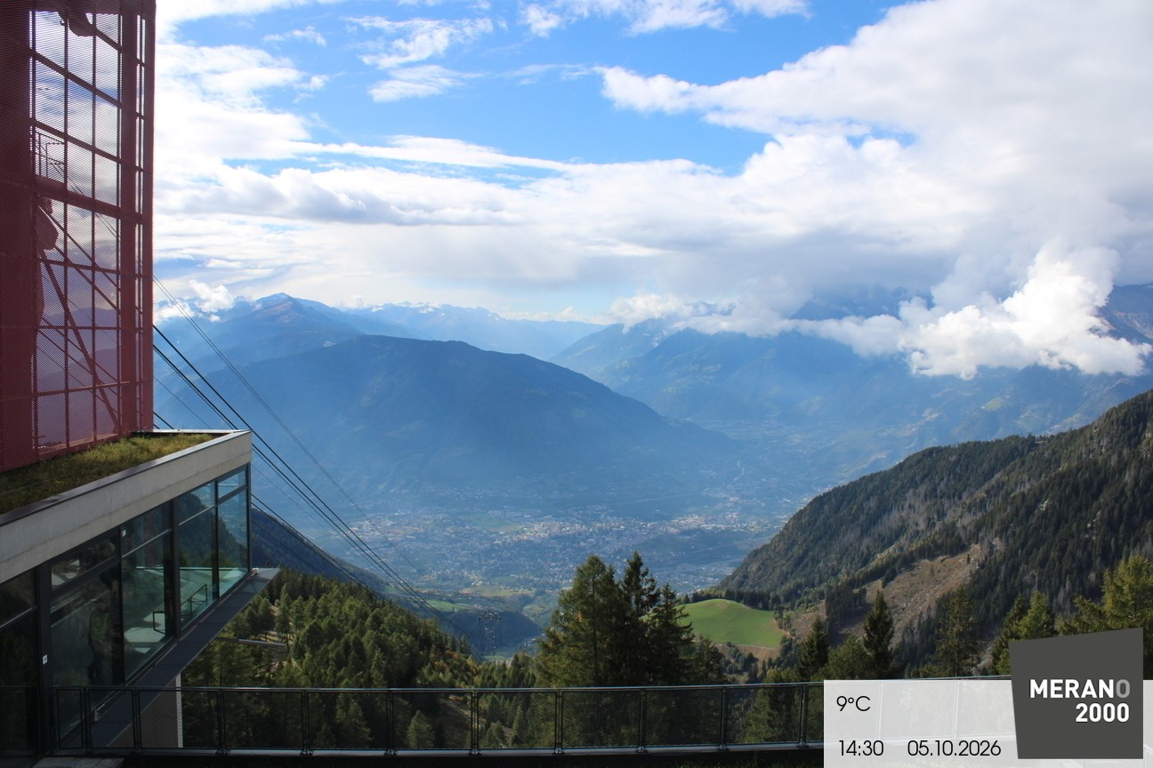 Archiv Foto Webcam Blick auf Meran