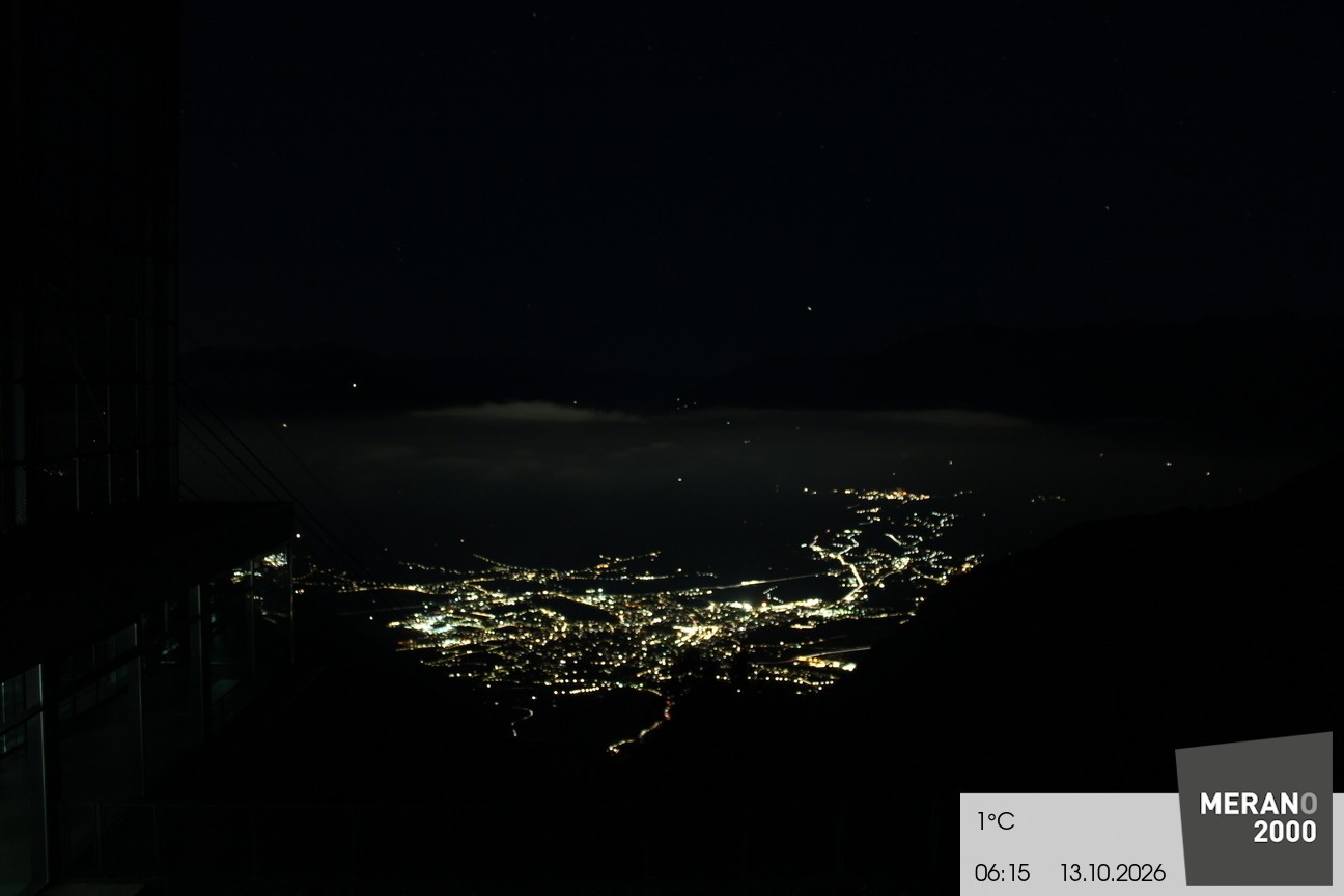 Archiv Foto Webcam Blick auf Meran