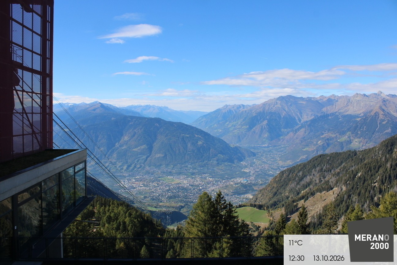 Archiv Foto Webcam Blick auf Meran