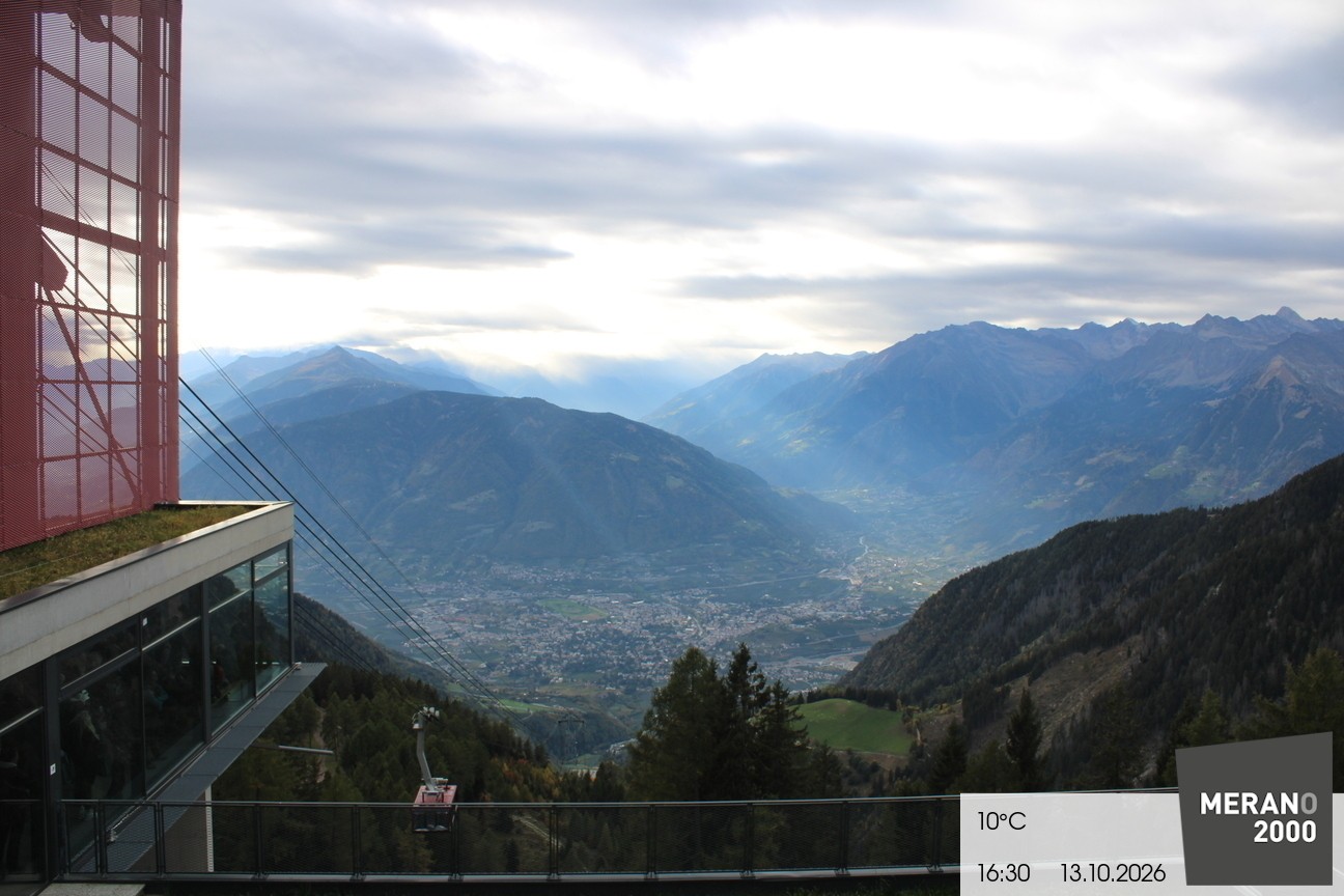 Archiv Foto Webcam Blick auf Meran