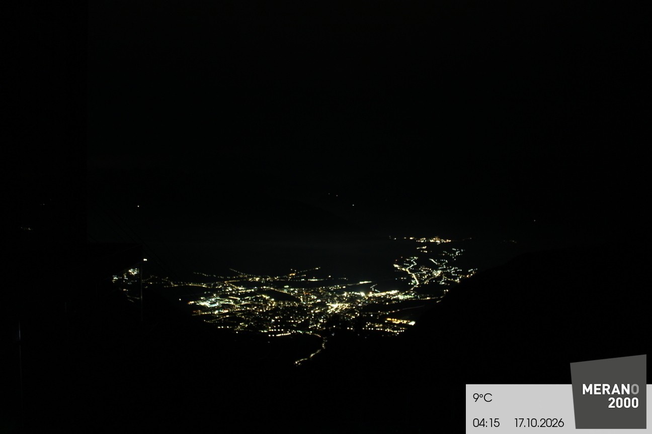 Archiv Foto Webcam Blick auf Meran