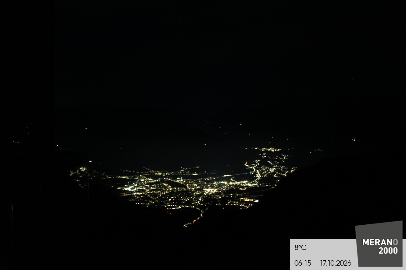 Archiv Foto Webcam Blick auf Meran