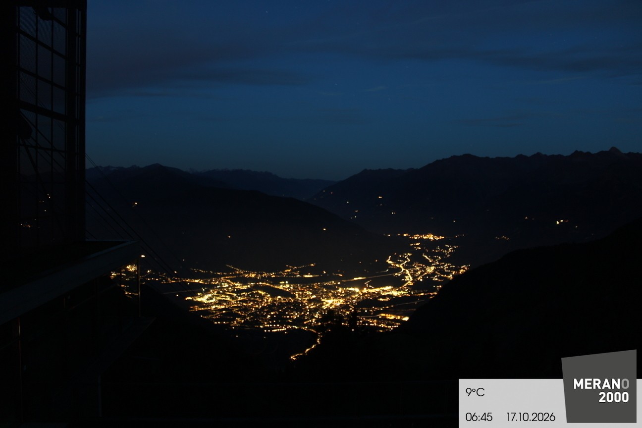 Archiv Foto Webcam Blick auf Meran