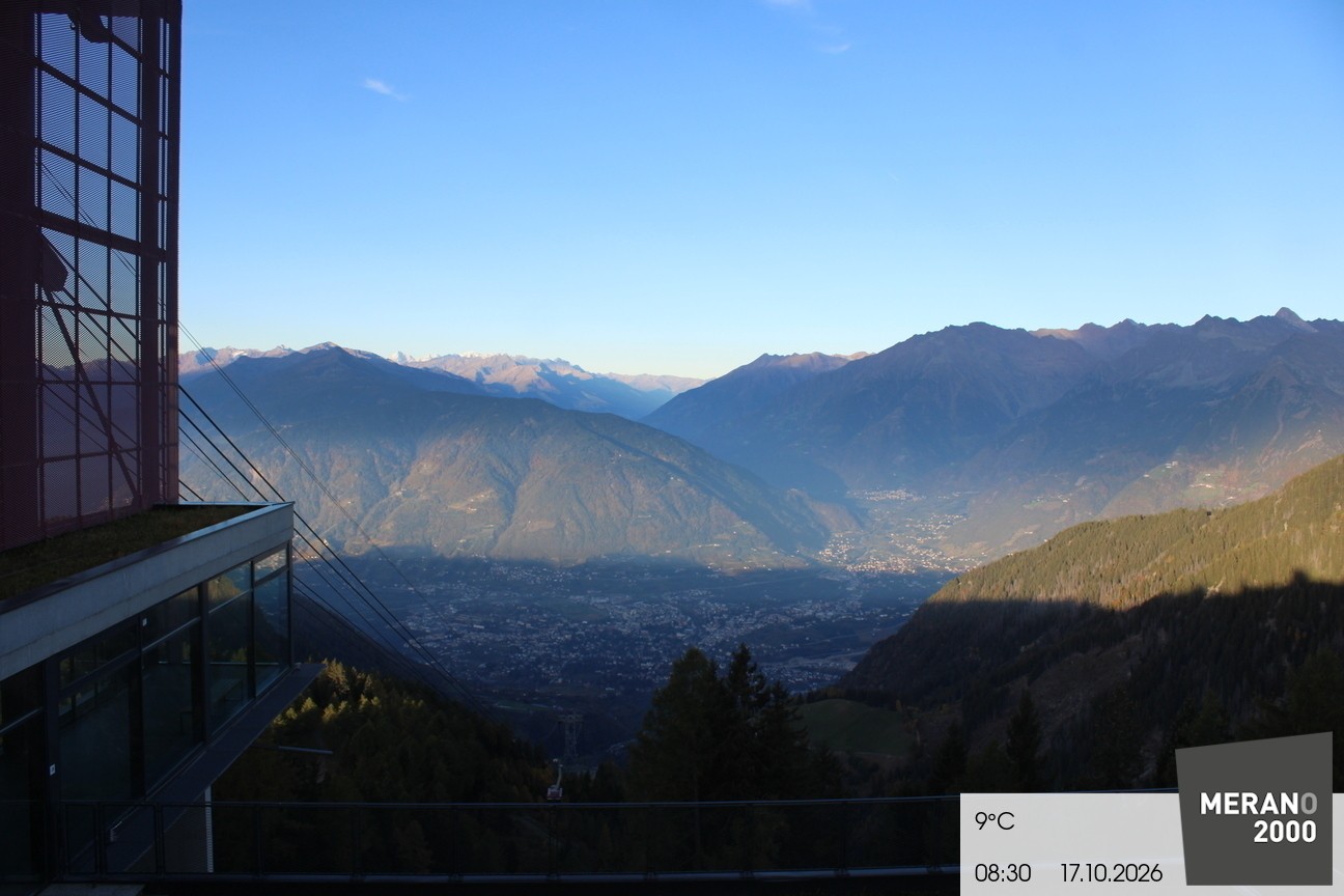 Archiv Foto Webcam Blick auf Meran