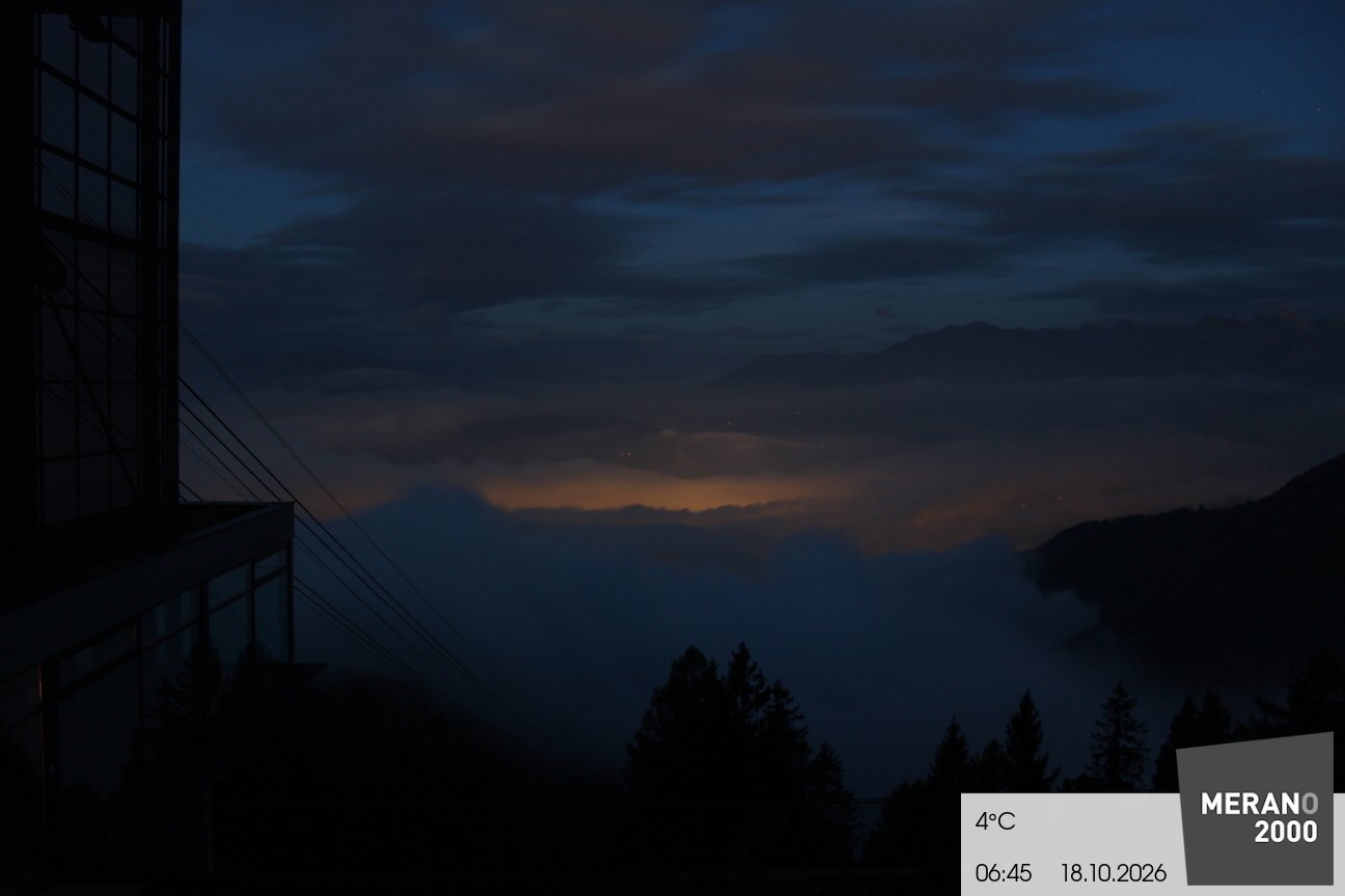 Archiv Foto Webcam Blick auf Meran