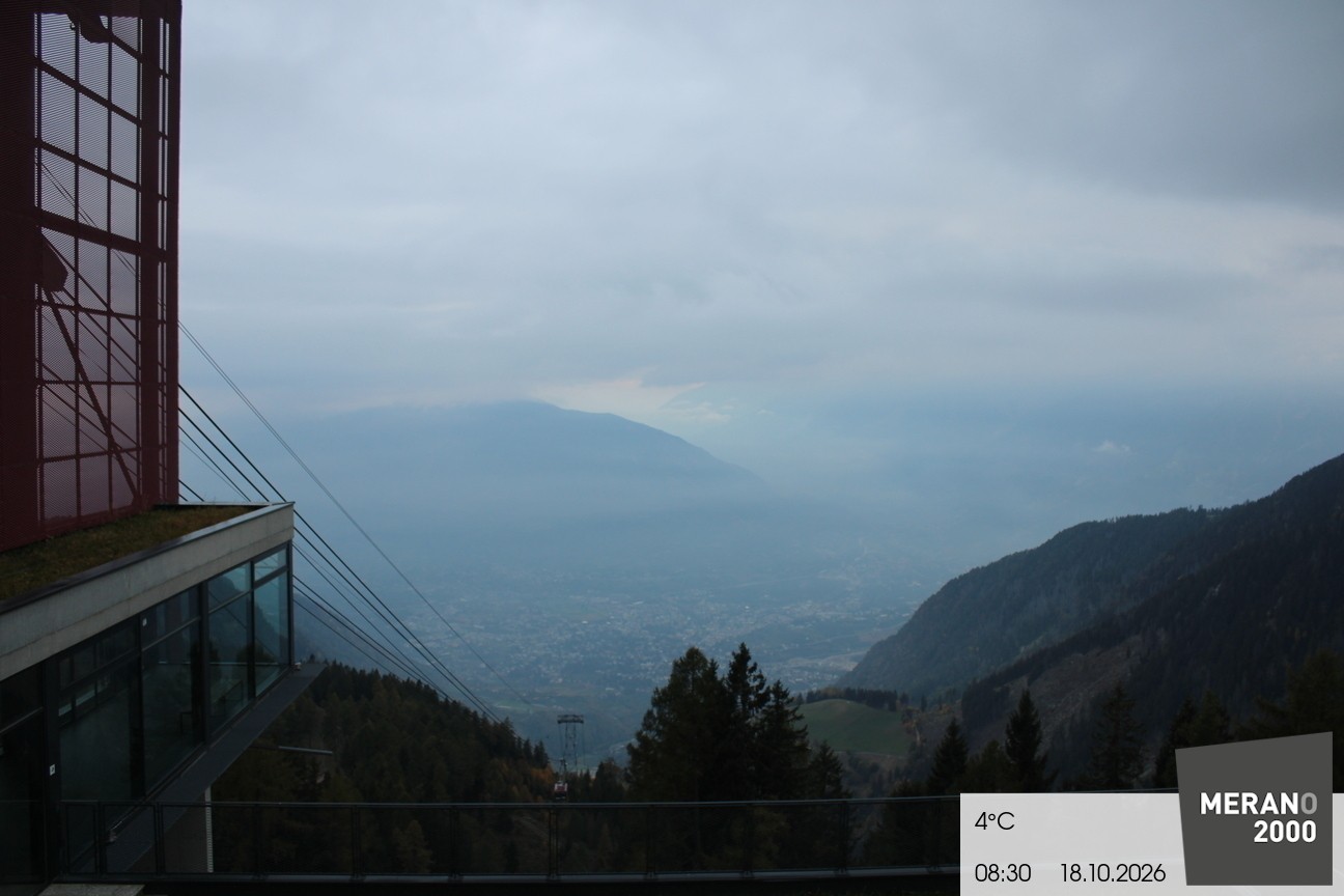 Archiv Foto Webcam Blick auf Meran