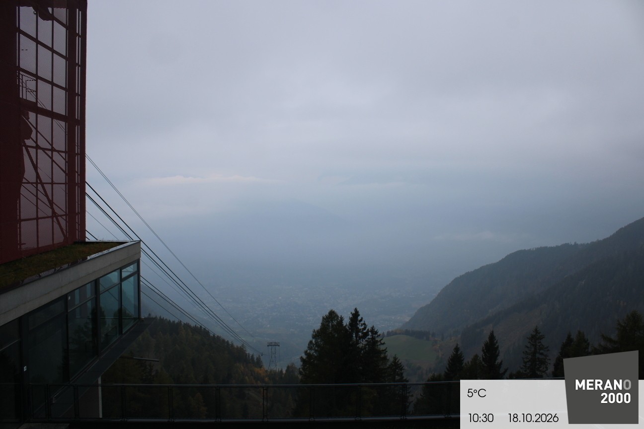 Archiv Foto Webcam Blick auf Meran