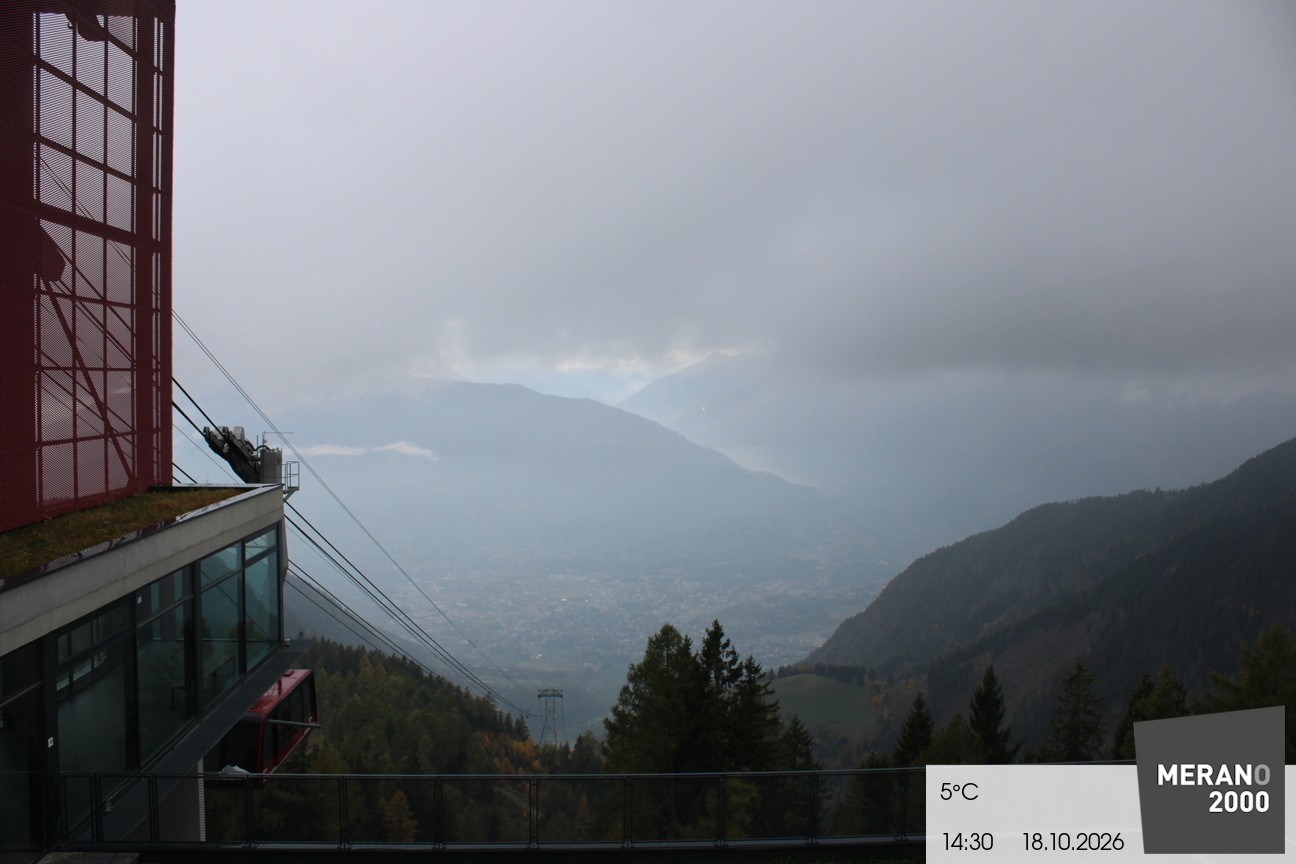 Archiv Foto Webcam Blick auf Meran
