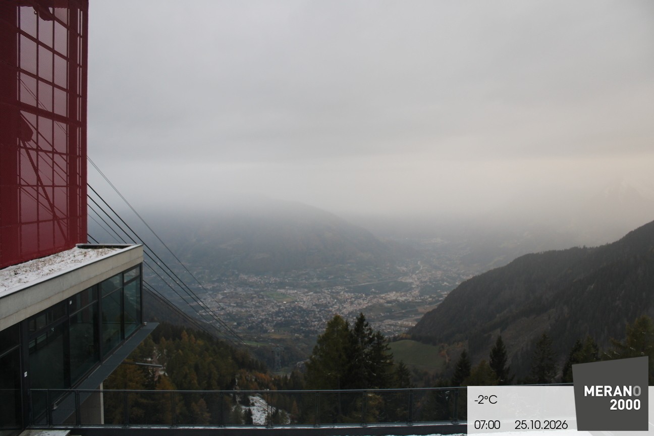 Archiv Foto Webcam Blick auf Meran