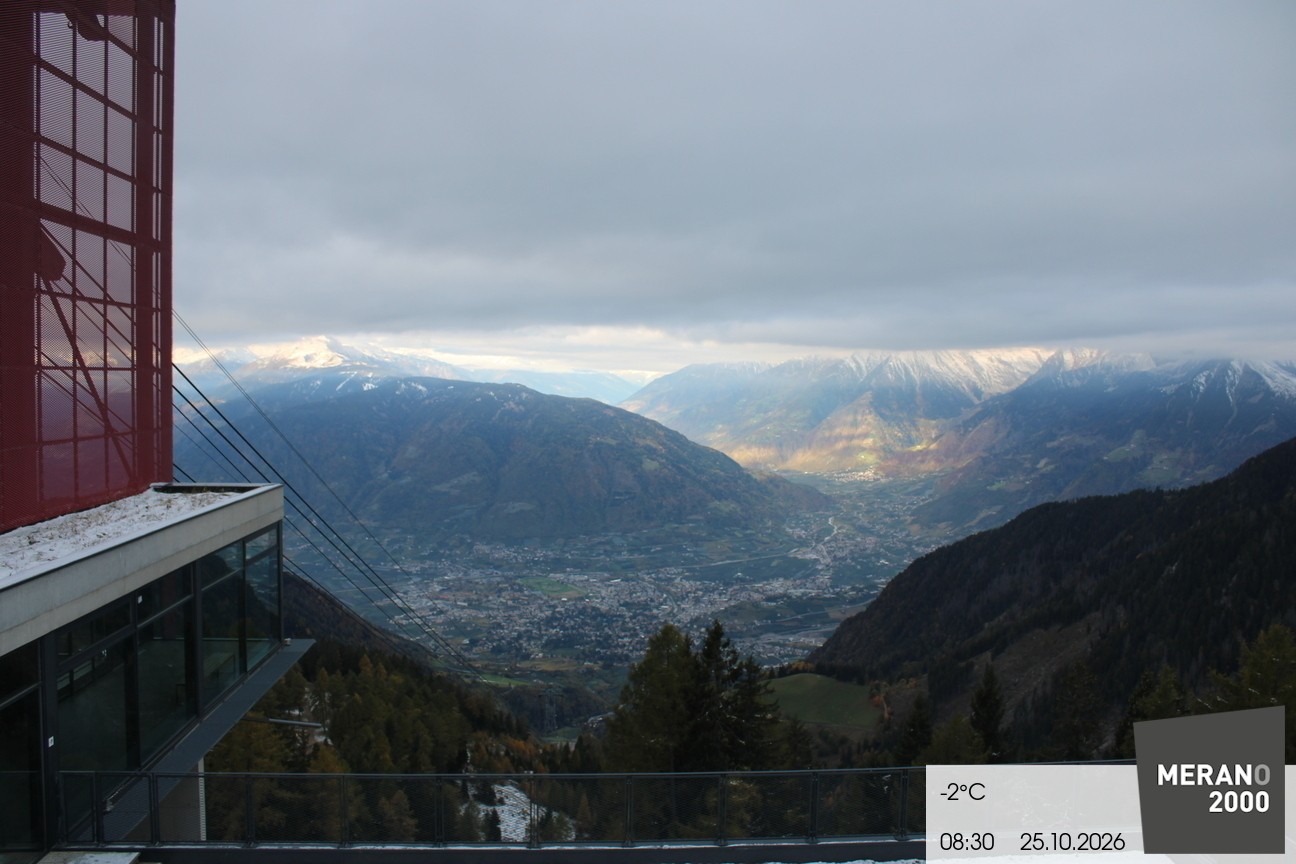 Archiv Foto Webcam Blick auf Meran