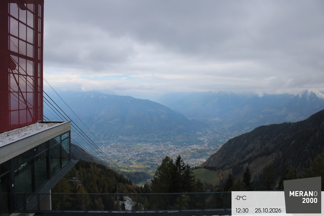 Archiv Foto Webcam Blick auf Meran